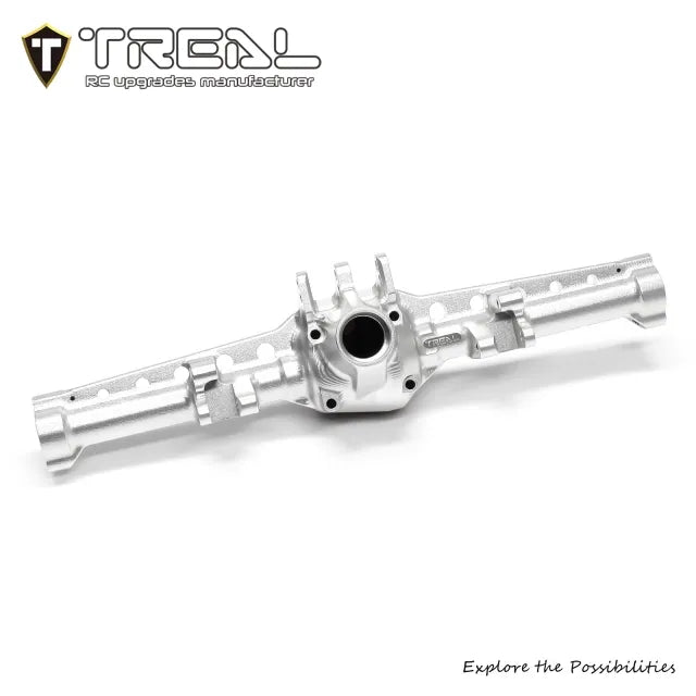 TREAL Aluminum 7075 Straight Rear Axle CNC Billet Machined Upgrades for SCX10 III Early Ford Bronco/Jeep CJ-7