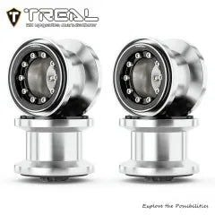 TREAL TRX4MT Beadlock Wheels High Trail Wheel Rims(4P) Aluminum Upgrades for 1/18 TRX-4MT F-150 K10