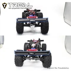 TREAL Aluminum 7075 Front & Rear Bumper Upgrades for 1/18 TRX4M K10 High Trail RC Crawler