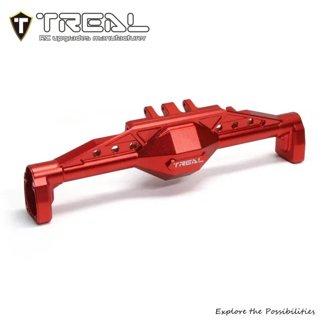 TREAL Aluminum 7075 Rear Axle Housing w Rear Hubs for Axial 1/8 AXP8 Gilamon