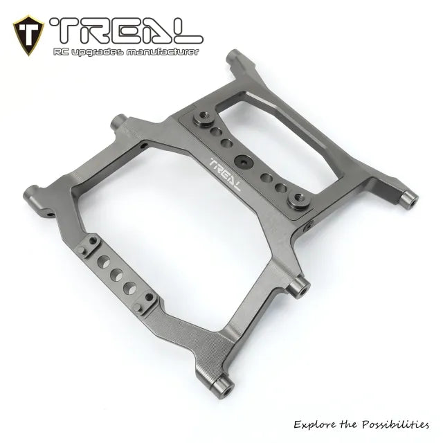 TREAL Aluminum 7075 Rear Chassis CNC Machined Upgrades for Axial SCX6 Jeep Wrangler Trail Honcho