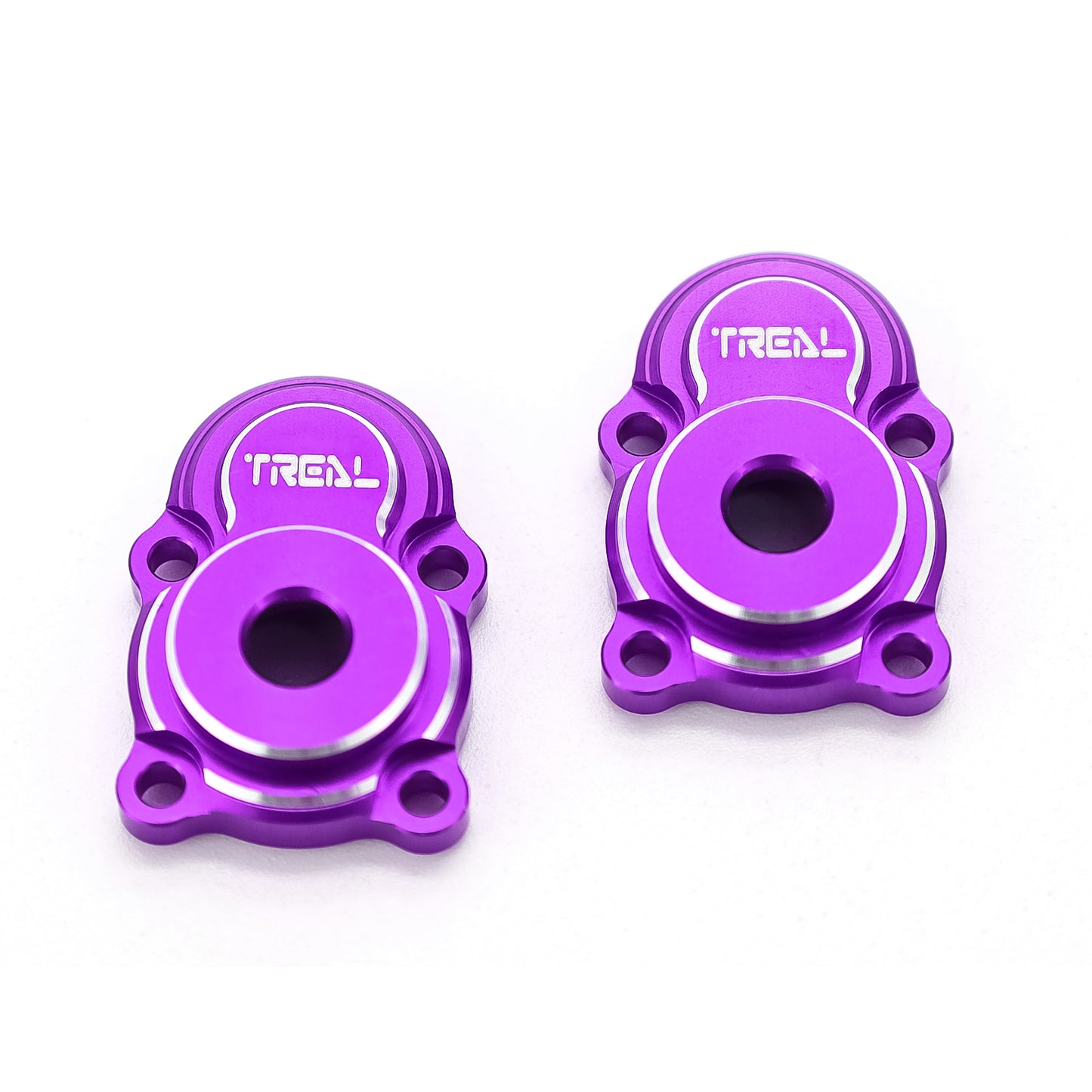 TREAL Aluminum 7075 Outer Portal Covers(2p) Outer Drive Housings for 1/24 FMS FCX24 Upgrades