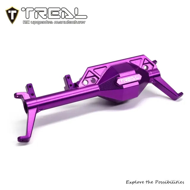 TREAL Aluminum 7075 Front Axle Housing w C Hubs for Axial 1/8 AXP8 Gilamon
