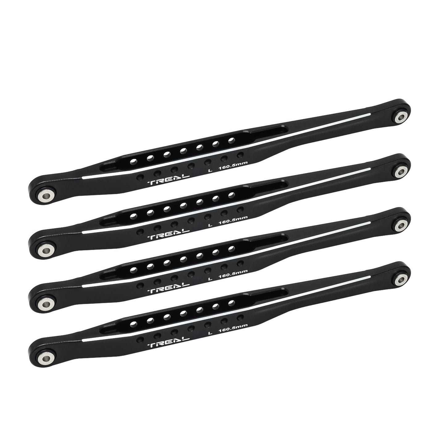 TREAL Lower 4 Trailing Arms Links Set, Aluminum 7075 Lower Chassis Links for Losi LMT 4WD Solid Axle Mega Truck Bog Hog/King Sling