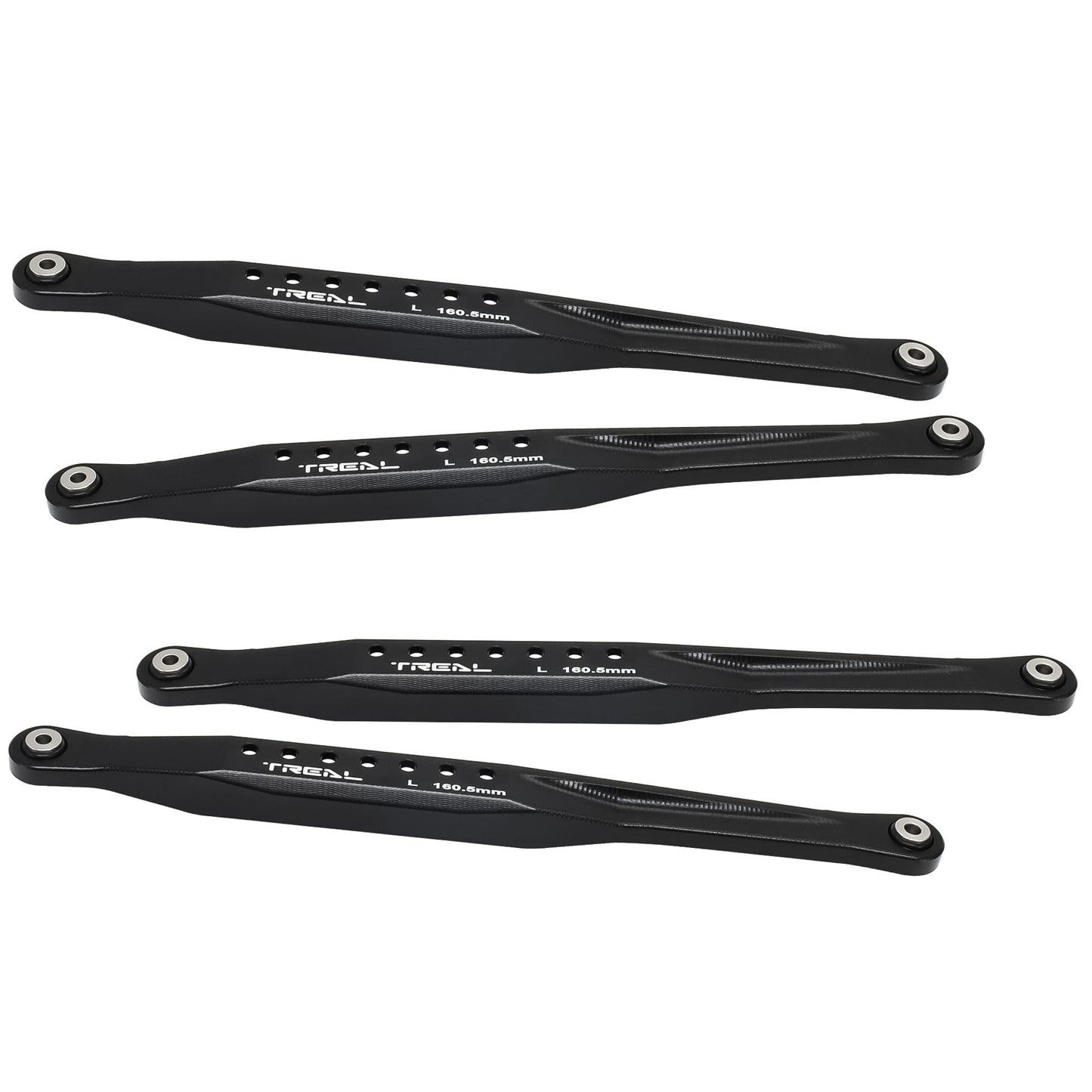 TREAL Lower 4 Trailing Arms Links Set, Aluminum 7075 Lower Chassis Links for Losi LMT 4WD Solid Axle Mega Truck Bog Hog/King Sling