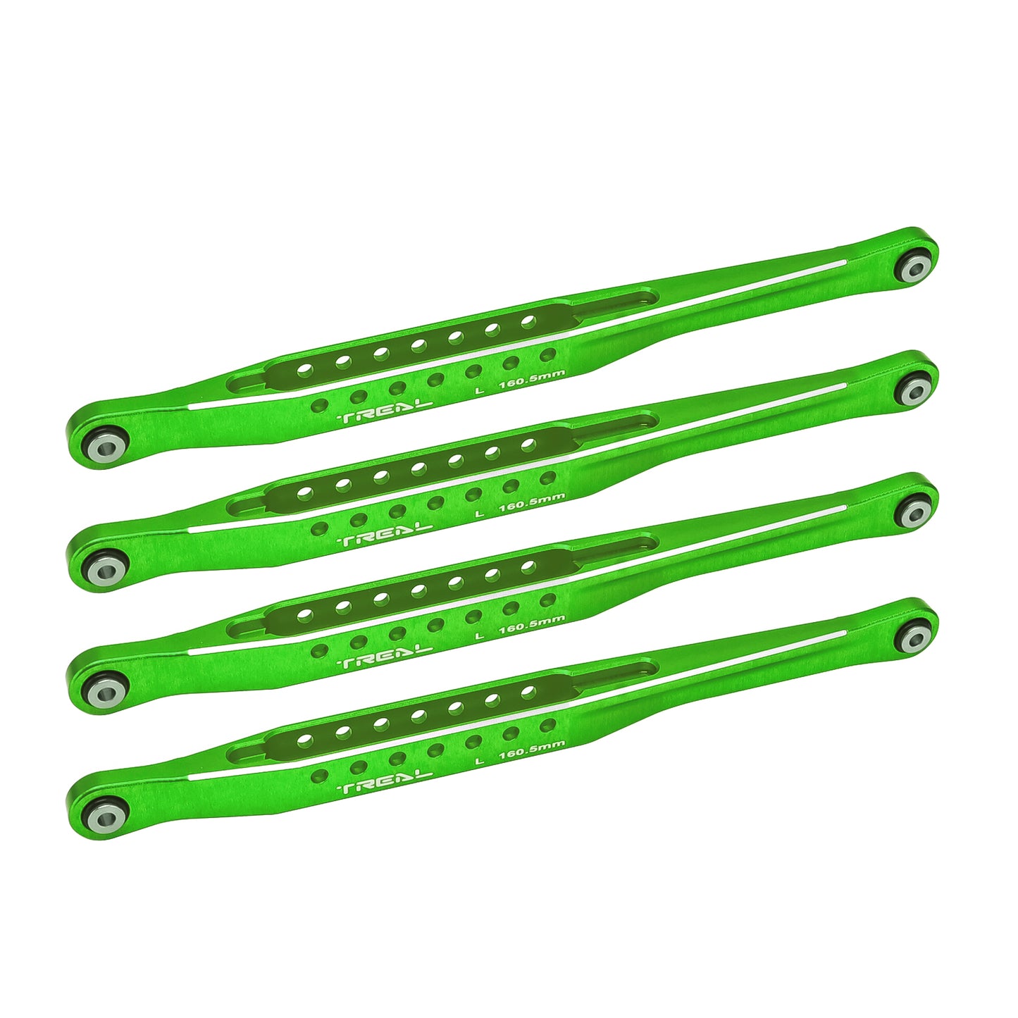 TREAL Lower 4 Trailing Arms Links Set, Aluminum 7075 Lower Chassis Links for Losi LMT 4WD Solid Axle Mega Truck Bog Hog/King Sling