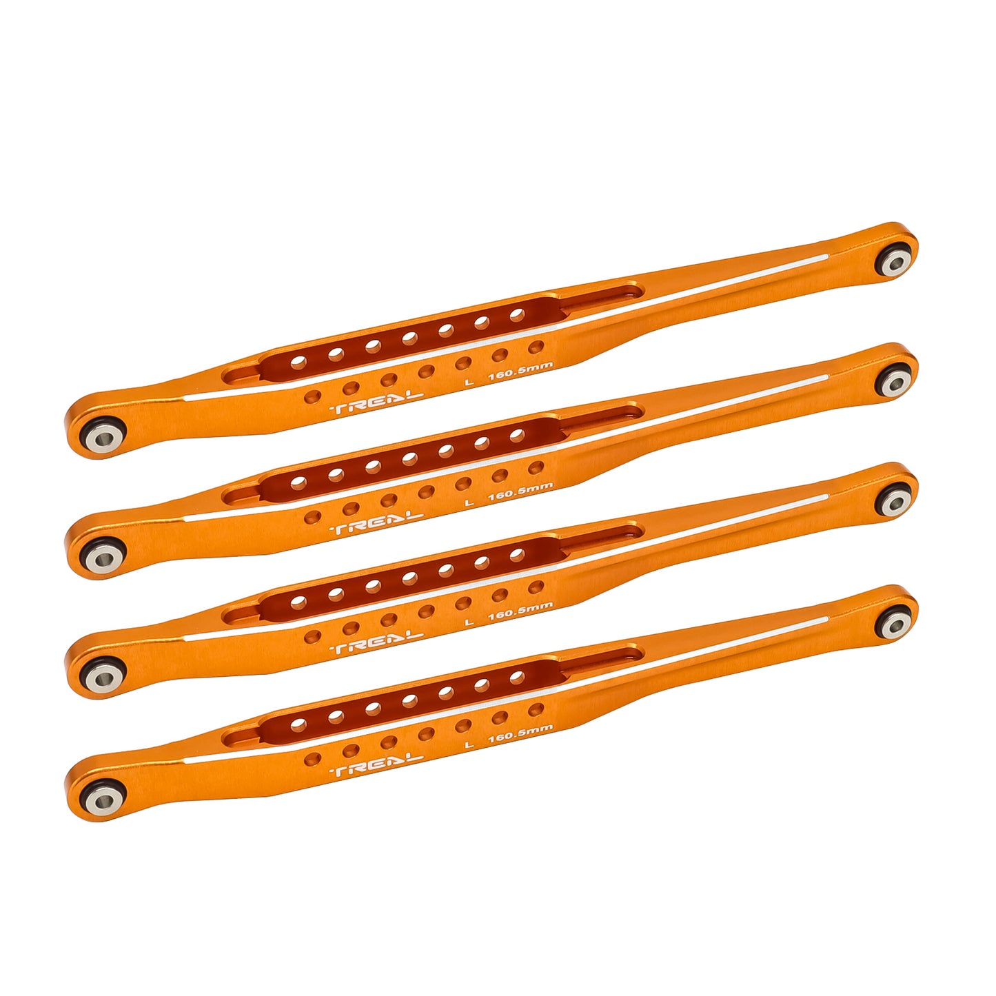 TREAL Lower 4 Trailing Arms Links Set, Aluminum 7075 Lower Chassis Links for Losi LMT 4WD Solid Axle Mega Truck Bog Hog/King Sling