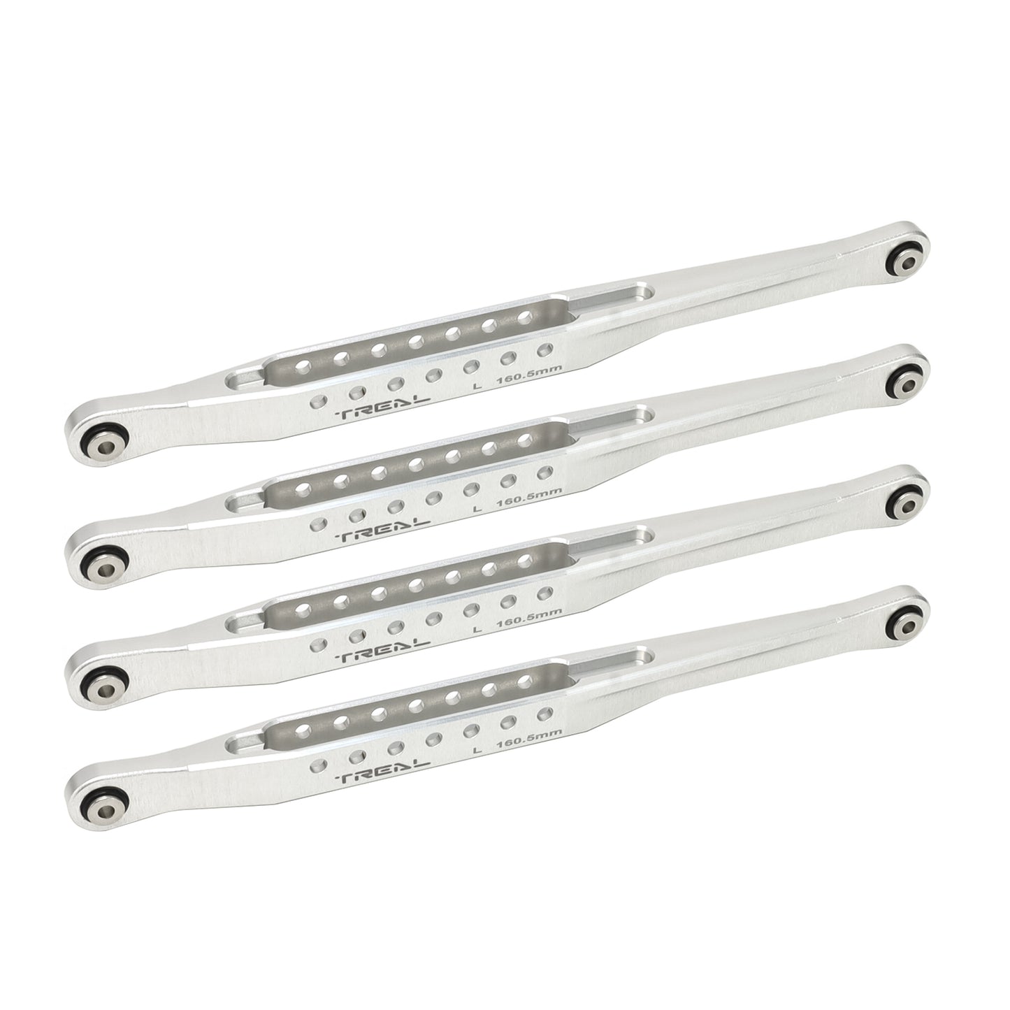 TREAL Lower 4 Trailing Arms Links Set, Aluminum 7075 Lower Chassis Links for Losi LMT 4WD Solid Axle Mega Truck Bog Hog/King Sling