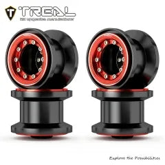 TREAL TRX4MT Beadlock Wheels High Trail Wheel Rims(4P) Aluminum Upgrades for 1/18 TRX-4MT F-150 K10