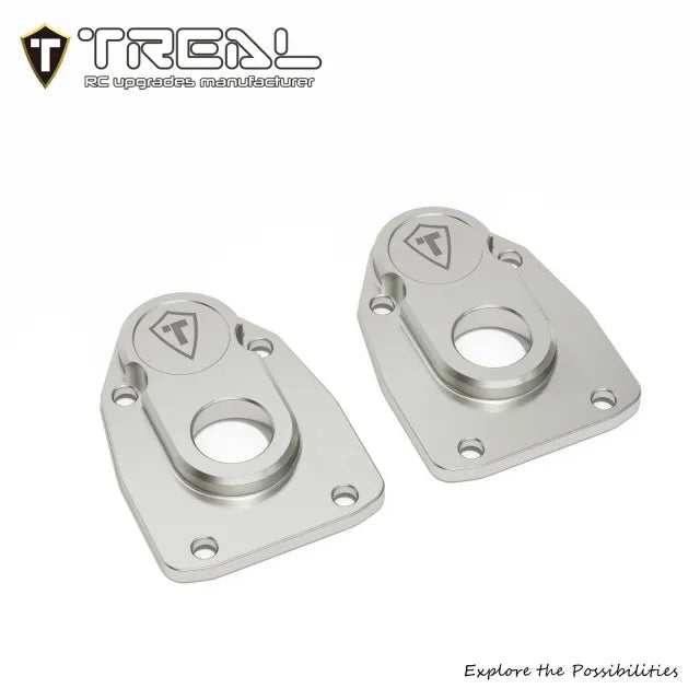 TREAL Aluminum 7075 Outer Portal Covers(2pcs) Front or Rear Portal Axle Caps for Axial 1/8 AXP8 Gilamon