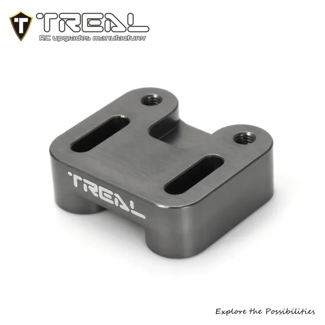 TREAL Aluminum 7075 Adjustable Servo Mount Bracket for Axial SCX6 Jeep Wrangler Trail Honcho