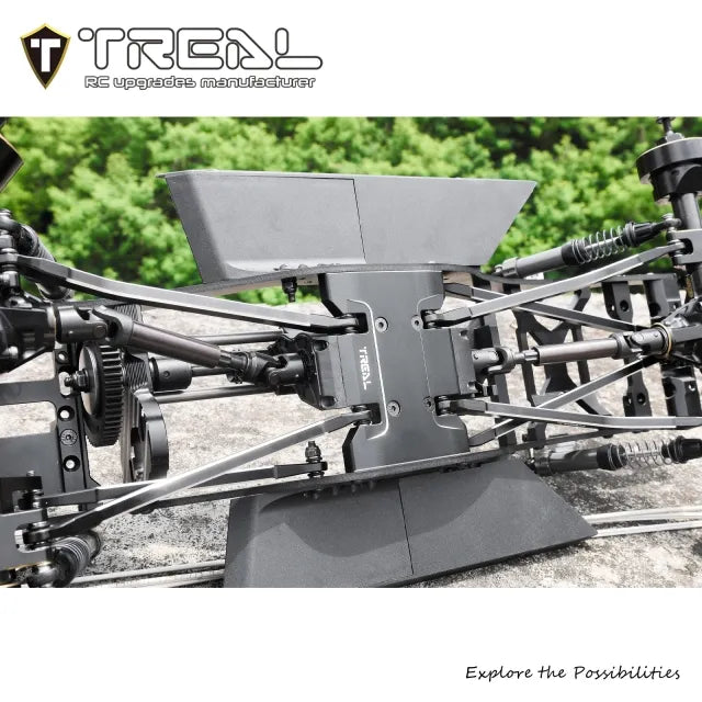 TREAL SCX10 Pro Drive Shaft Harden Steel Driveshafts (2) Upgrades for Axial SCX10 PRO 1/10 RC Crawler