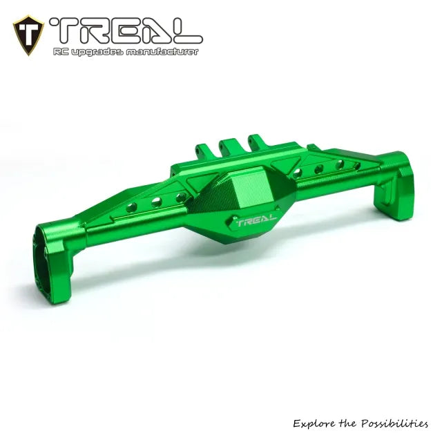 TREAL Aluminum 7075 Rear Axle Housing w Rear Hubs for Axial 1/8 AXP8 Gilamon
