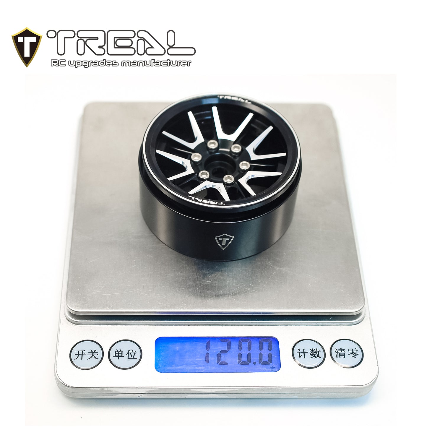 TREAL 1.9" Beadlock Wheel Rims (4pcs) for 1:10 RC Crawler Axial SCX10 III SCX10 II TRX-4 RC Car -Type L