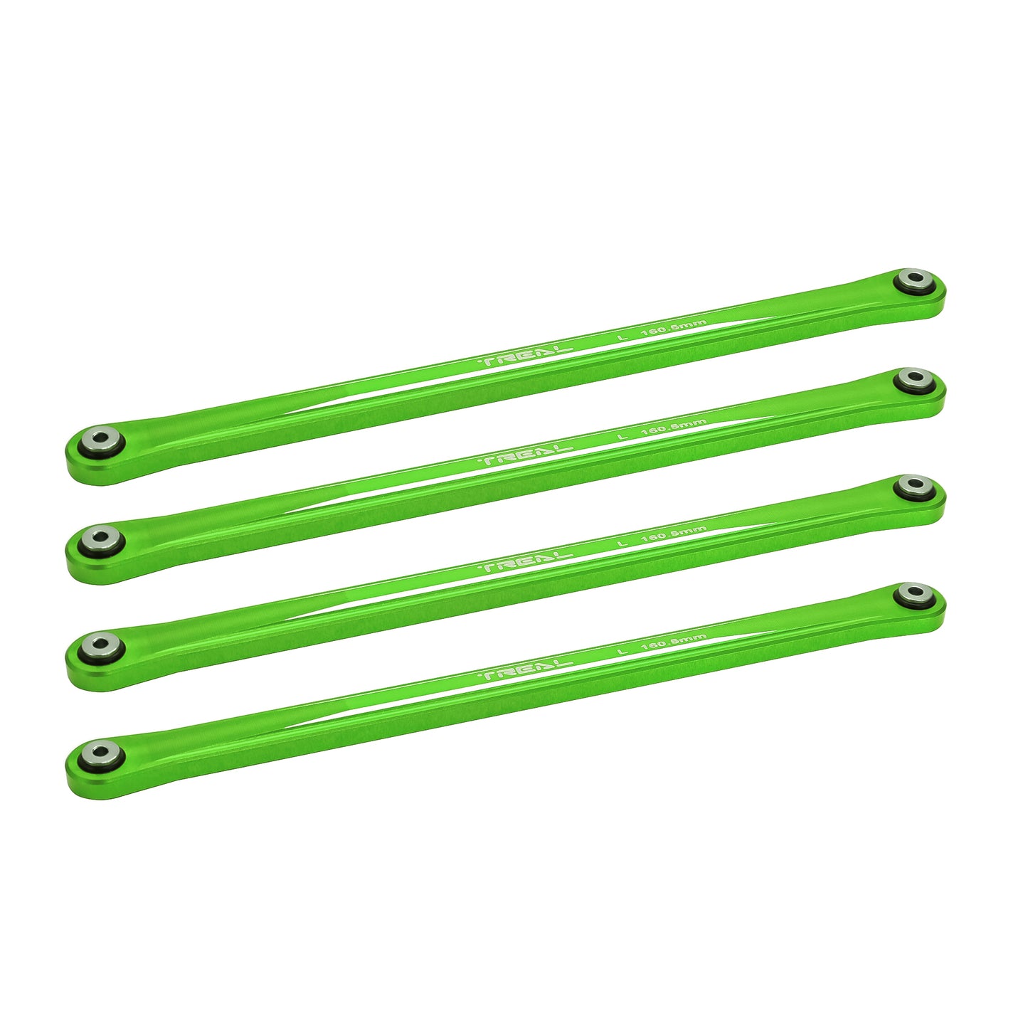 TREAL Aluminum 7075 Lower 4-Link Bar Set, 160.5mm for Losi LMT 4WD Solid Axle Mega Truck Bog Hog/King Sling
