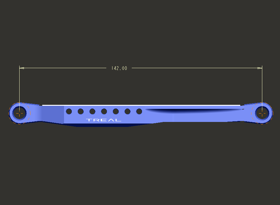 Treal Lower 4 Trailing Arms Links Set for Losi LMT