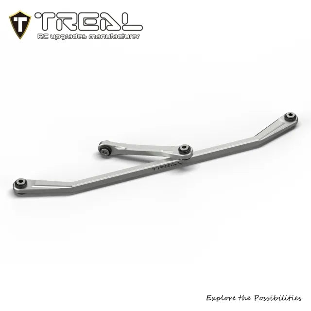 TREAL Aluminum 7075 Front Steering Linkages Set Rod Links for Axial 1/8 AXP8 Gilamon