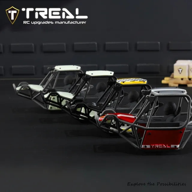 TREAL Nylon Cage with Panels DIY Kit for Axial SCX24 C10 JLU Bronco Base Camp 4Runner Upgrade Parts