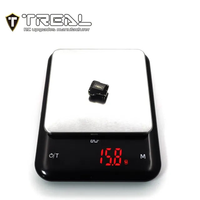 TREAL Brass Axle Diff Covers (2P) CNC Machined Heavy Weight 15.8g/pc Upgrades for 1/18 TRX4M