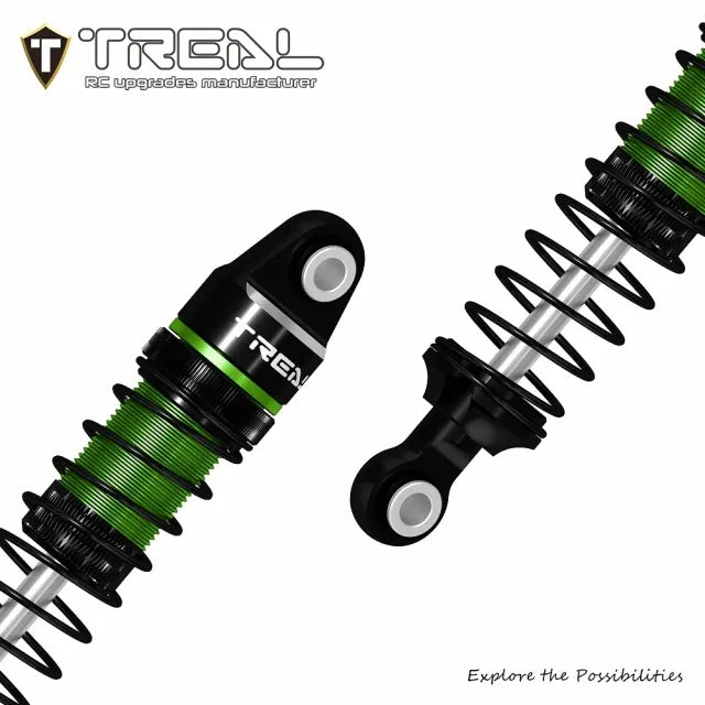 TREAL TRX4M Shocks 53MM Oil-Damper Threaded Shock Absorber Upgrades Compatible with Traxxas 1/18 TRX-4M TRX-4MT