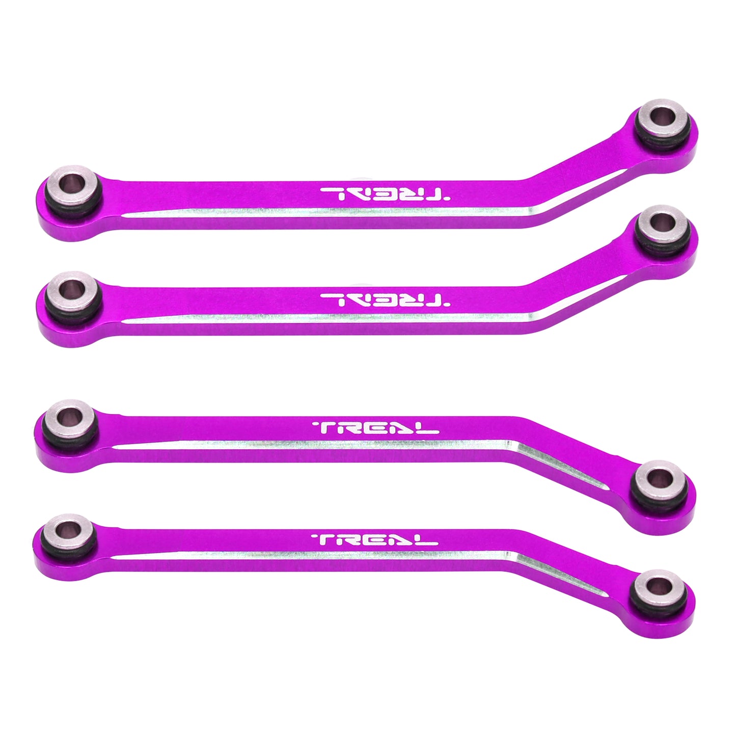 TREAL FCX24 High Clearance Links, Aluminum 7075 Chassis Lower Linkages (4p) for 1/24 FMS FCX24