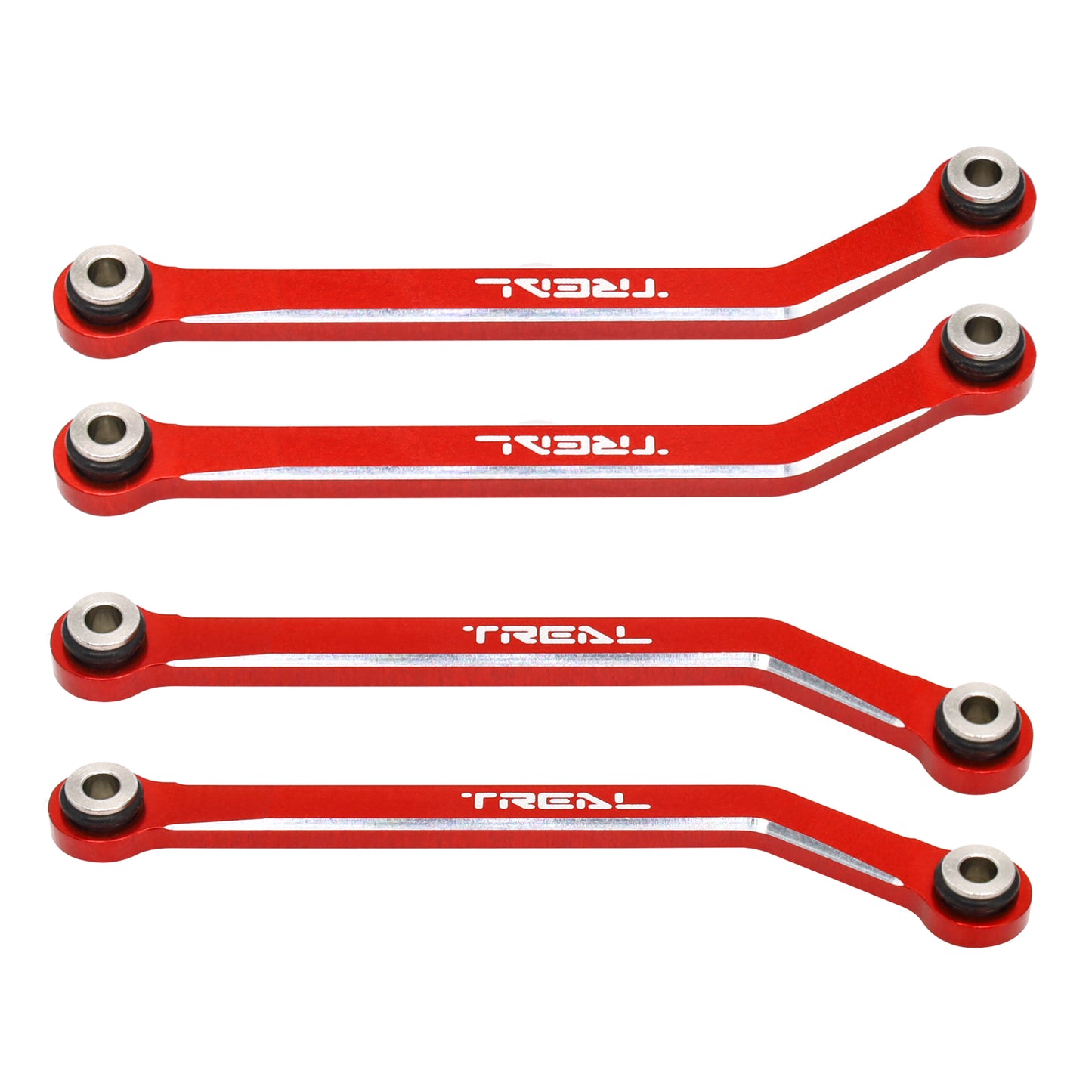 TREAL FCX24 High Clearance Links, Aluminum 7075 Chassis Lower Linkages (4p) for 1/24 FMS FCX24