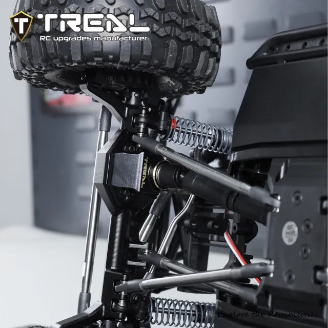 TREAL Brass Front Diff Cover for SCX10 III 1987 Toyota AR45P Front Portal Axle Housing