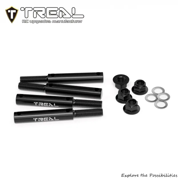 TREAL Harden Steel Portal Stub Axle Drive Shafts(4P) for Axial AXP8 Gilamon