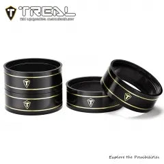 TREAL Brass Heavy Weight Center Internal Rings for 1.9 Beadlock Wheels Compatible with 1/10 RC Crawler TRX4 SCX10 III Capra Ascent