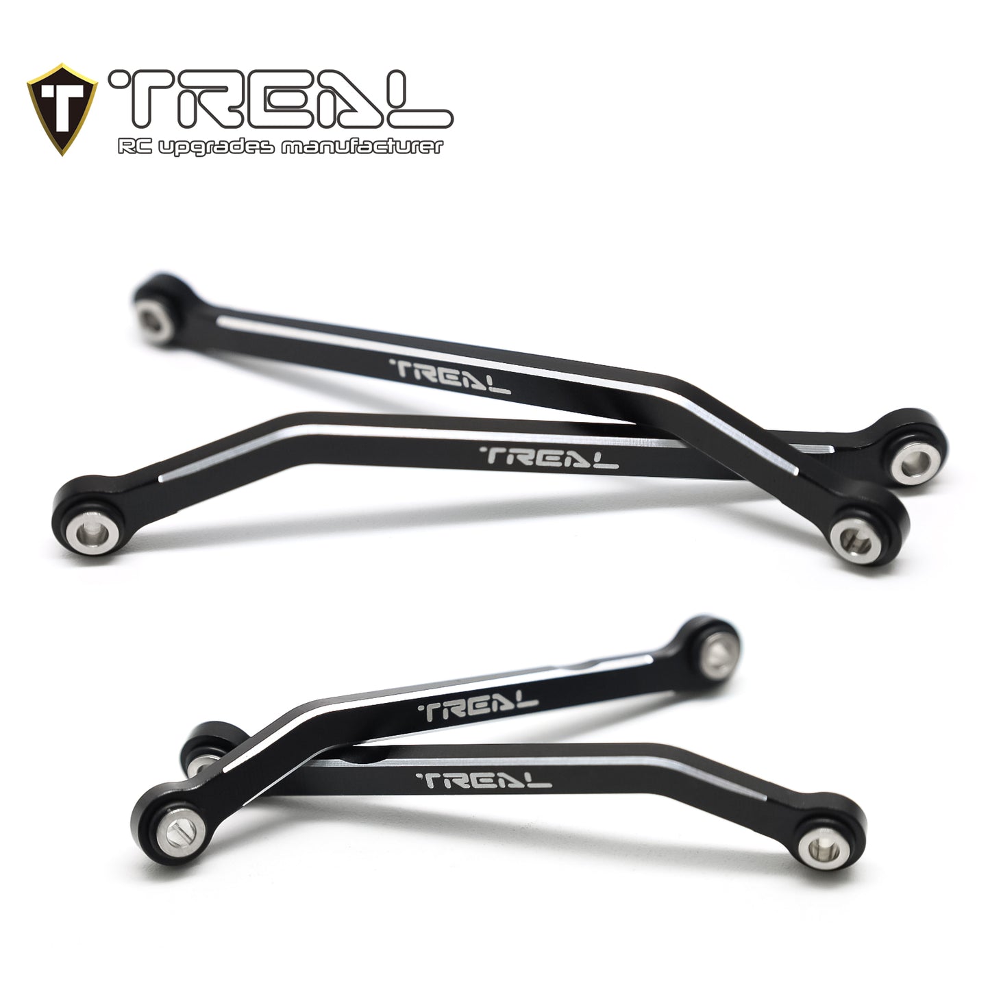 TREAL Aluminum 7075 High Clearance Links Set(4pcs) Chassis Lower Links for TRX4M 1/18 RC Crawler