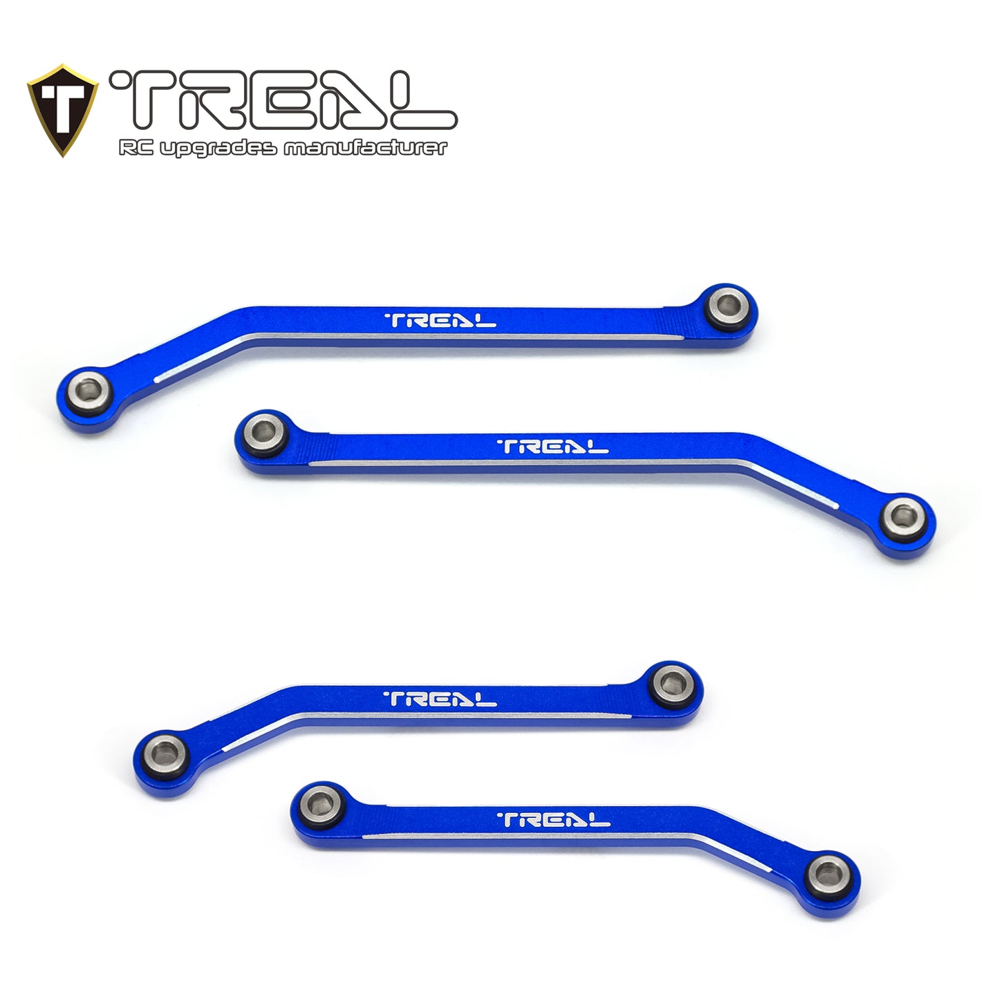 TREAL Aluminum 7075 High Clearance Links Set(4pcs) Chassis Lower Links for TRX4M 1/18 RC Crawler