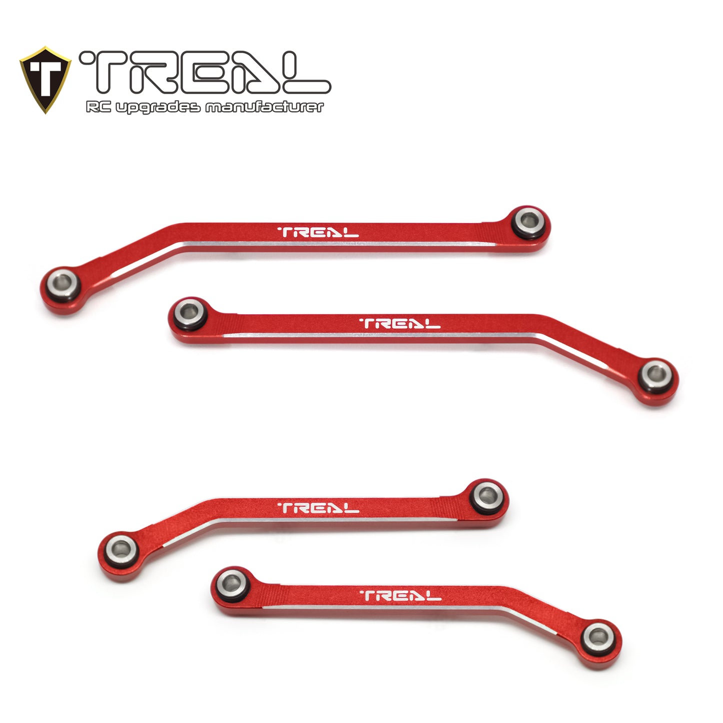 TREAL Aluminum 7075 High Clearance Links Set(4pcs) Chassis Lower Links for TRX4M 1/18 RC Crawler