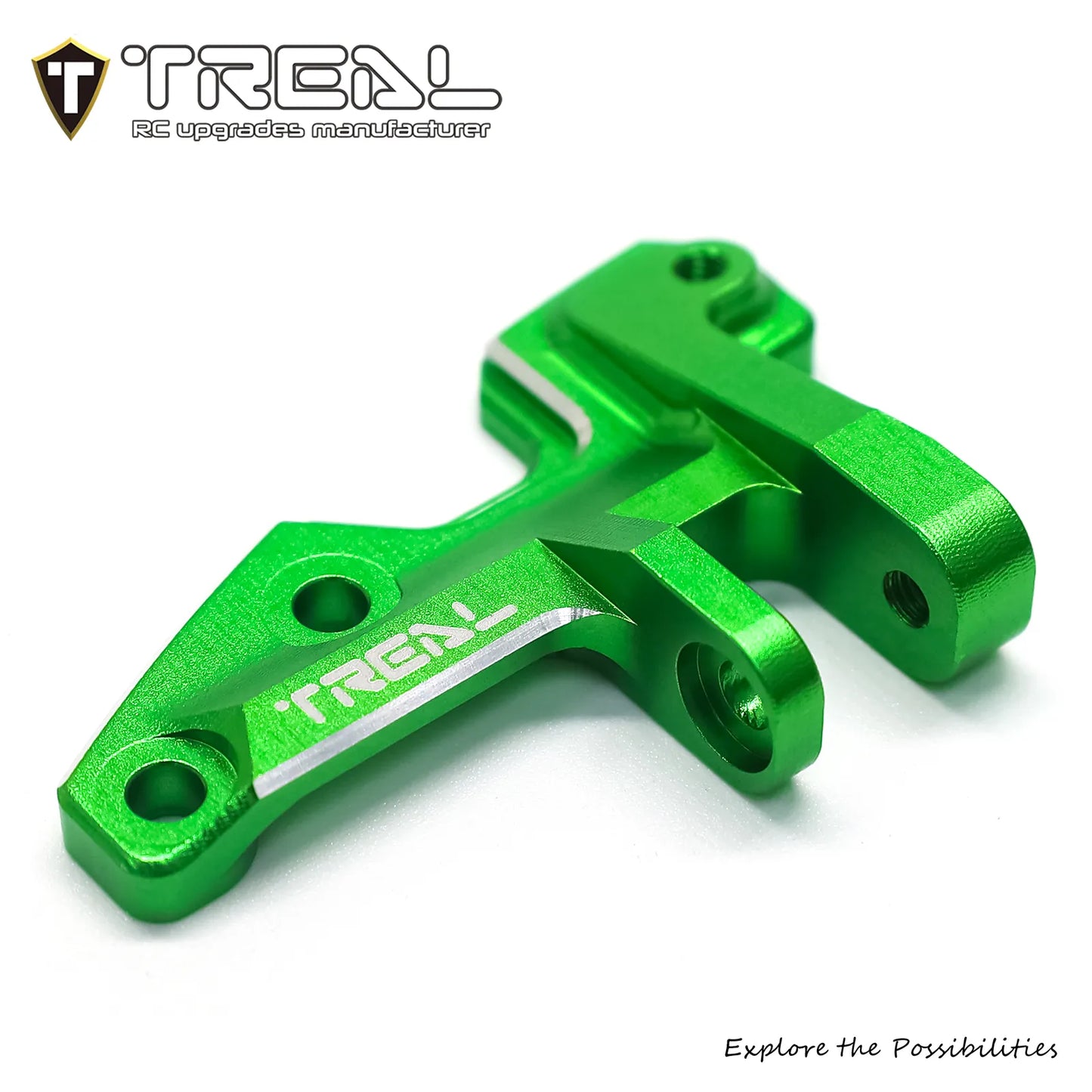 TREAL SCX10 Pro Panhard Chassis Mount Aluminum 7075 CNC Billet Machined Upgrades Parts