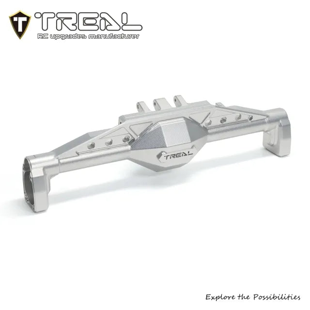 TREAL Aluminum 7075 Rear Axle Housing w Rear Hubs for Axial 1/8 AXP8 Gilamon