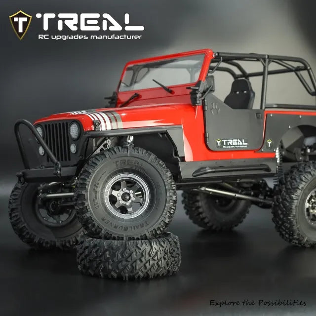 TREAL 1.9 Tires Tyres TrailBurner Rubber Tyre Set (4P) RC Beadlock Wheel Tires for 1:10 RC Crawler X004BF6IED