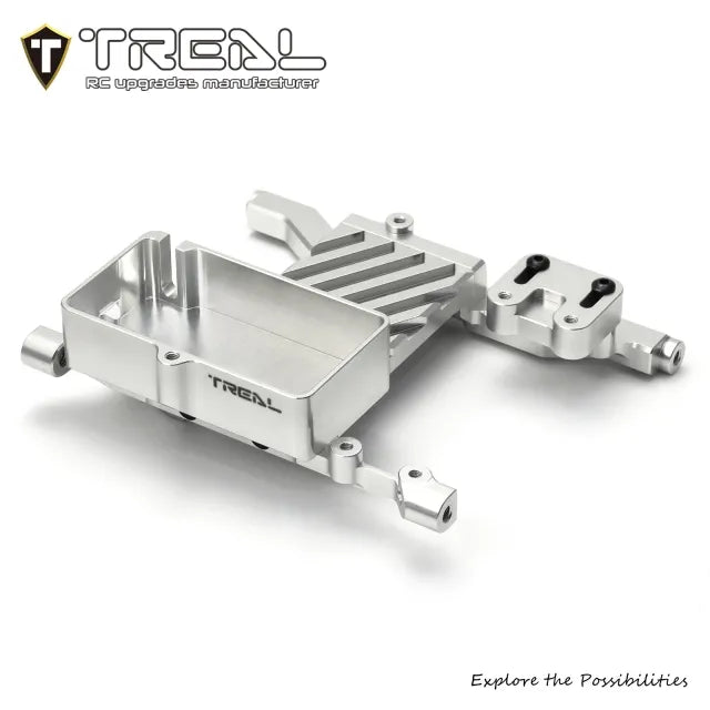 TREAL Aluminum 7075 ESC Tray Servo Mount Braket CNC Machined Upgrades for Axial SCX6