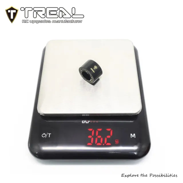 TREAL 2.2 Wheel Hubs Brass Weights 9mm/12mm/15mm Widen Adapters Compatible with 1/10 RC Crawlers