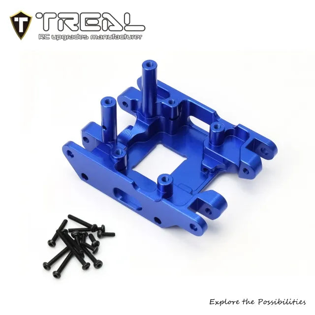 TREAL TRX4MT Center Skid Plate Aluminum 7075 Upgrades for 1/18 TRX-4MT F-150 K10 Monster Truck