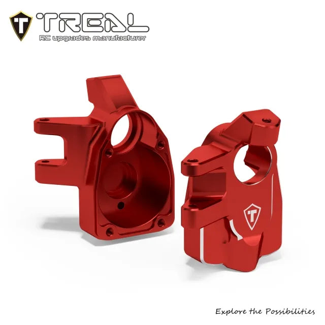 TREAL Aluminum 7075 Front Steering Knuckles Inner Portal Covers (2pcs) for Axial 1/8 AXP8 Gilamon