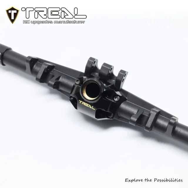 TREAL Brass Rear Axle Housing Output Differential Cover 3rd Member (61g/0.134lb) -CNC Machined Upgrades for Vanquish H10