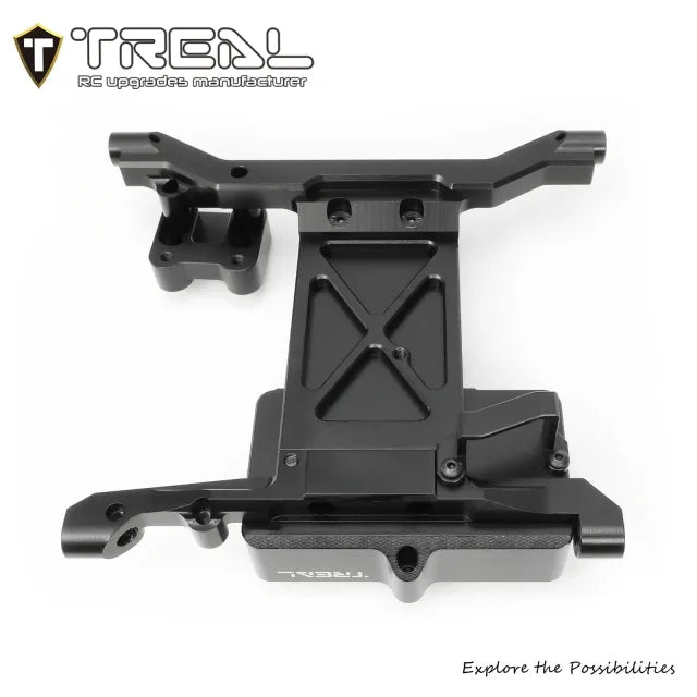 TREAL Aluminum 7075 ESC Tray Servo Mount Braket CNC Machined Upgrades for Axial SCX6