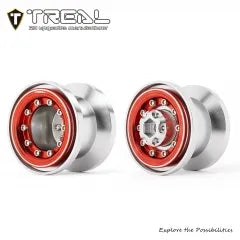 TREAL TRX4MT Beadlock Wheels High Trail Wheel Rims(4P) Aluminum Upgrades for 1/18 TRX-4MT F-150 K10