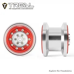 TREAL TRX4MT Beadlock Wheels High Trail Wheel Rims(4P) Aluminum Upgrades for 1/18 TRX-4MT F-150 K10
