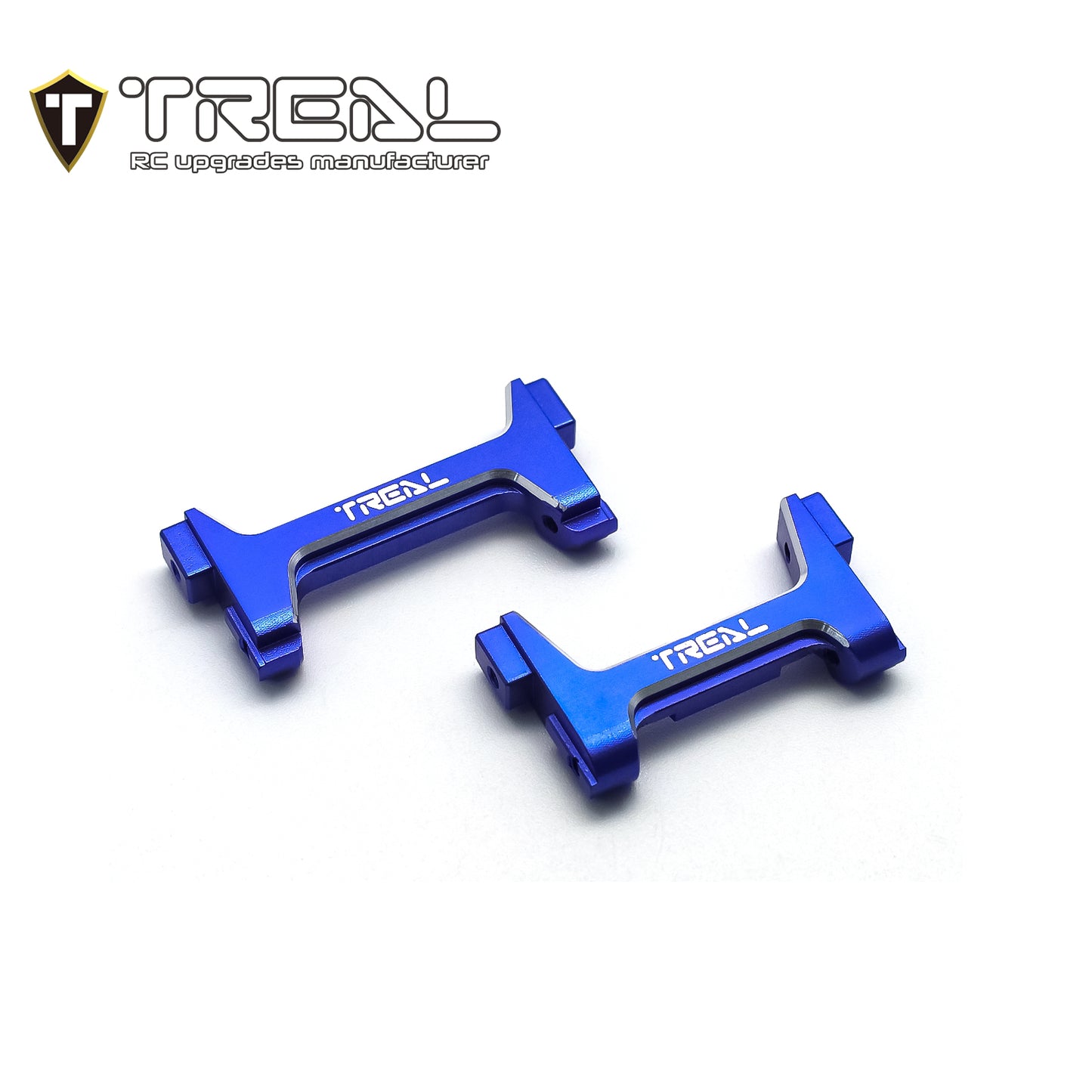 TREAL Aluminum 7075 Front and Rear Bumper Mounts Set (F&R) for 1/18 TRX4M