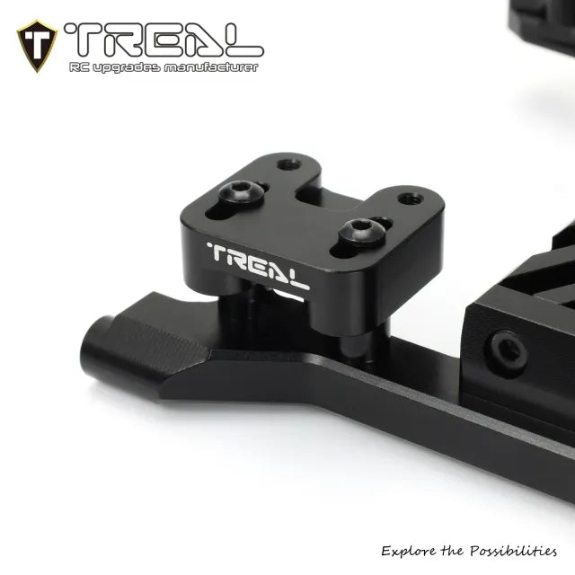 TREAL Aluminum 7075 Adjustable Servo Mount Bracket for Axial SCX6 Jeep Wrangler Trail Honcho