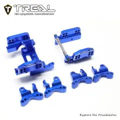 TREAL TRX4MT Dual Shock Mounts Shocks Tower (Front&Rear, Left&Right) Aluminum 7075 Upgrades for 1/18 TRX-4MT F-150 K10