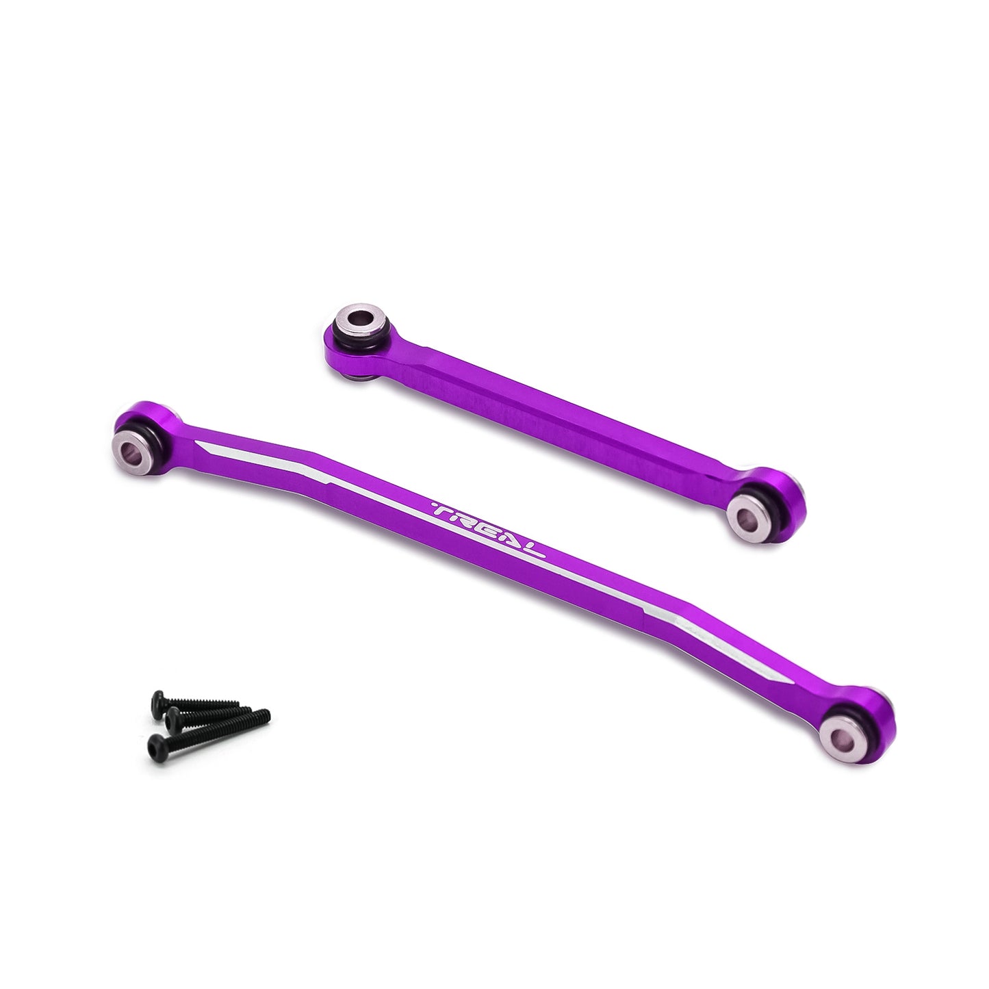 TREAL Aluminum 7075 Steering Links Steering Rod Tie Linkages Set for FMS FCX24