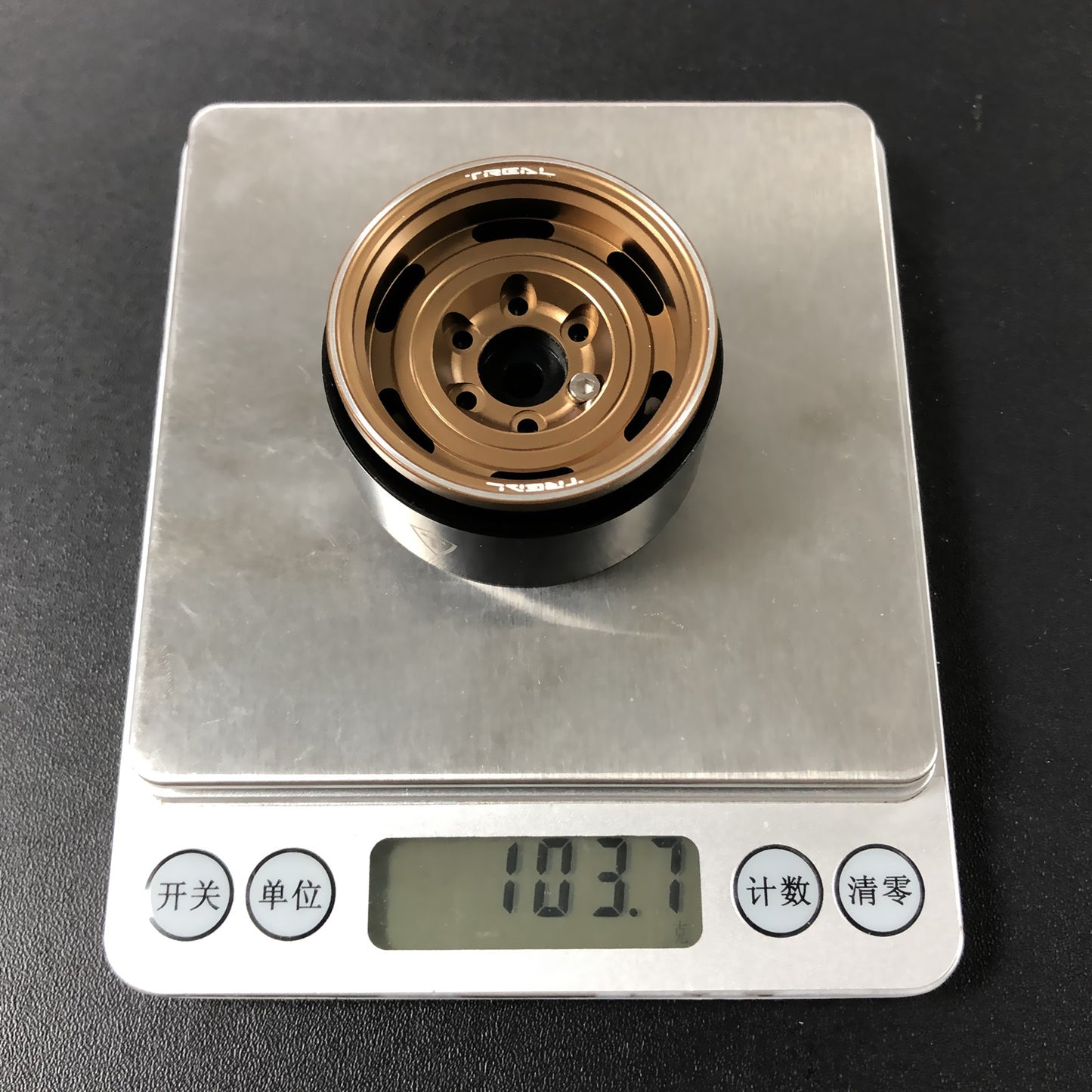 TREAL 1.55'' Beadlock Wheels (4P) Aluminum CNC Classic Wagon Vintage Wheels for 1/10 RC Crawler Car