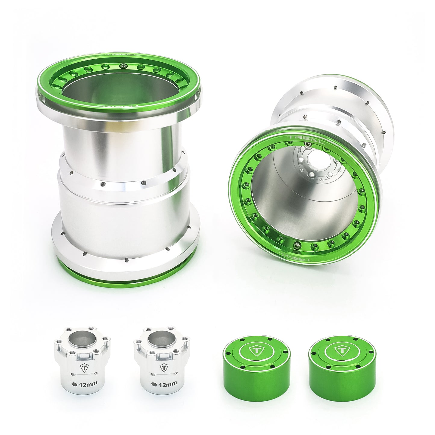 TREAL 2.6'' Monster Truck Wheels Aluminum Upgrade Beadlock Wheels