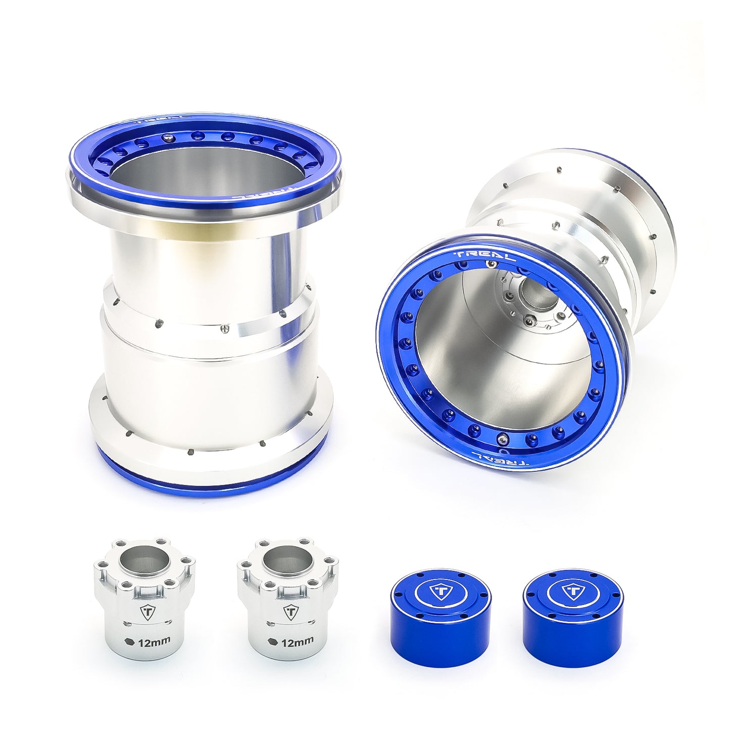 TREAL 2.6'' Monster Truck Wheels Aluminum Upgrade Beadlock Wheels